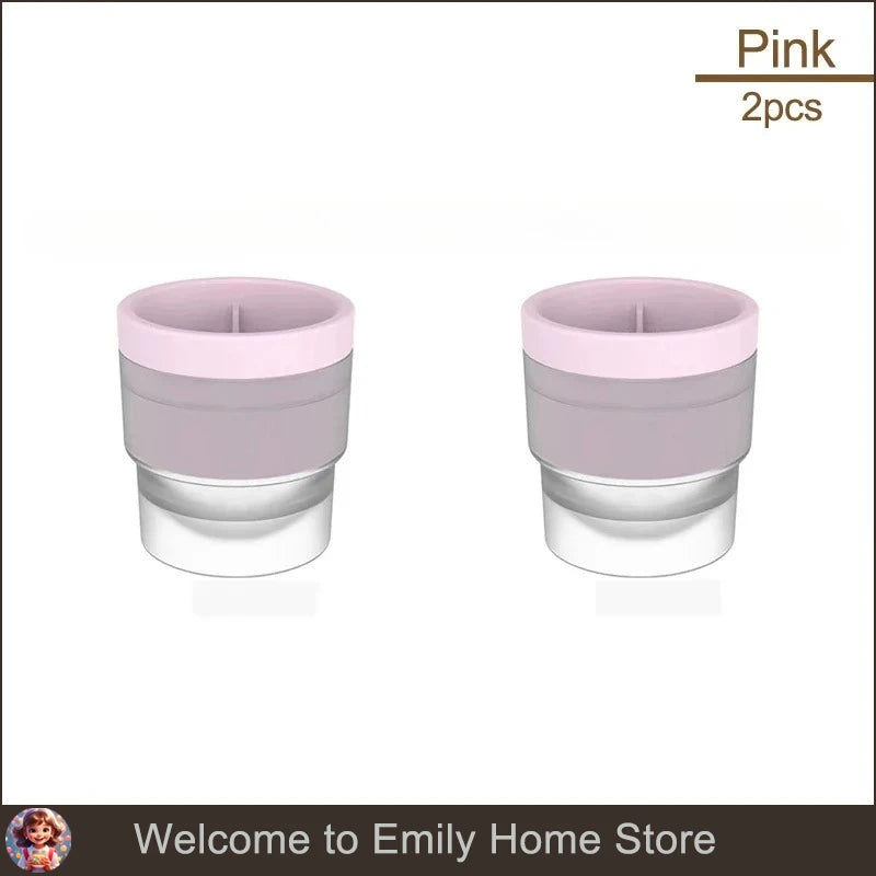 Silicone DIY Homemade Ice Hockey Box Round Creative Large Ice Cube Mold Bar Whiskey Cocktail Drink Summer Freezer Cooling Tool