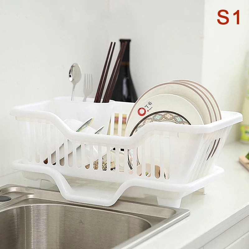 Kitchen Drainage Rack Countertop Dish Drying Rack With Drainer Board