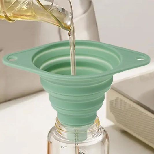 Kitchen Funnel Foldable Funnel Silicone Funnels Portable Funnels For Fuel Beer Oil Filling Bottles Pot Funnel Kitchen Tools