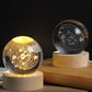 USB Powered 3D Crystal Ball Moon Galaxy LED Night Lamp