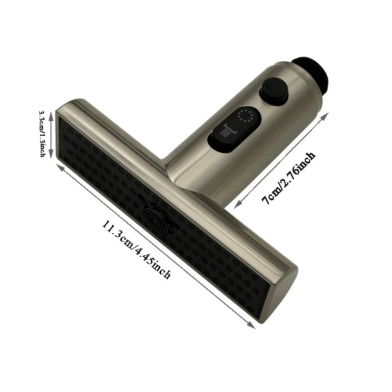 Kitchen 3 Modes Waterfall Faucet Extender Sprayer Head Filter Nozzle Faucet Connector Mixers Tap Accessory