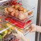 Refrigerator Organizer Plastic Crisper Transparent Box Stackable Refrigerator Food Storage Box Kitchen Acrylic Food Freezer Tool