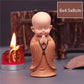 Mini Buddha Statue Tibetan Buddhist Monk Zen Garden Ornament