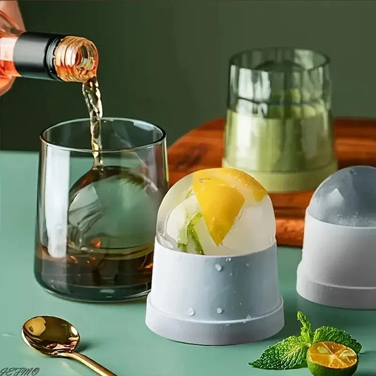 Silicone DIY Homemade Ice Hockey Box Round Creative Large Ice Cube Mold Bar Whiskey Cocktail Drink Summer Freezer Cooling Tool