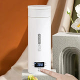 450ML Electric Kettles Portable Tea Coffee Kettle Travel Boil Water Thermal Cup Anti-Scald Water Bottle English Menu