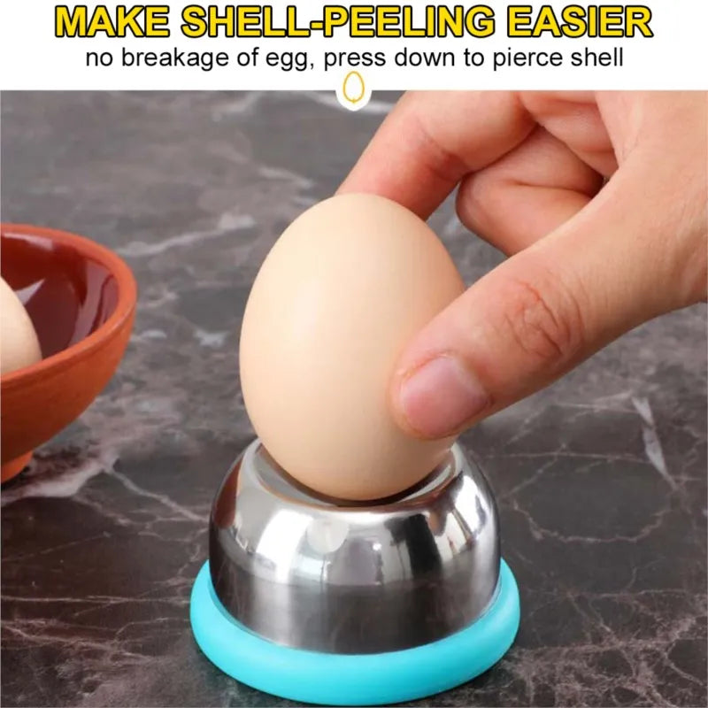 Egg Piercer for Boiled Eggs Hole Puncher Prickers Separator Stainless Steel Needle Egg Separator Piercing Tool Kitchen Gadgets