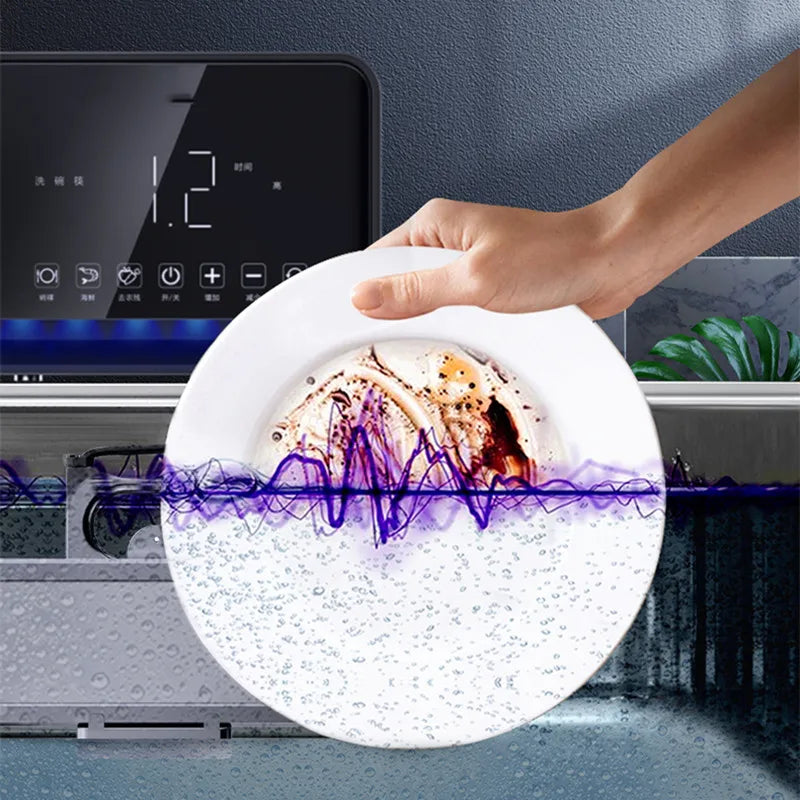 Ultrasonic Dishwasher Household Small Automatic Desktop Dishwasher Sink Installation-free Fruit And Vegetable Cleaning Machine