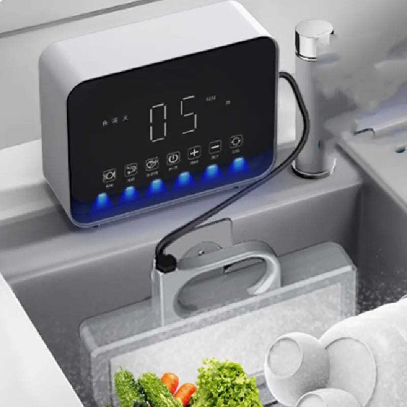 Ultrasonic Dishwasher Household Small Automatic Desktop Dishwasher Sink Installation-free Fruit And Vegetable Cleaning Machine