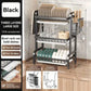 3-Tier Metal Dish Rack Black Kitchen Countertop Storage Organizer