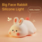 Big Face Rabbit Night Light Cute Silicone Touch Lamp