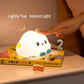 Cute Cloud Cartoon Night Light Portable Mini Bedside Table Lamp