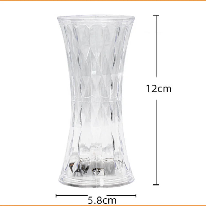 LED Crystal Table Lamp Flameless Battery Candle Atmosphere Night Light