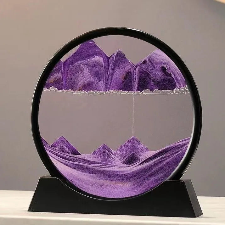 3D Hourglass Quicksand Sand Art Flowing Deep Sea Decor