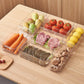 Refrigerator Organizer Plastic Crisper Transparent Box Stackable Refrigerator Food Storage Box Kitchen Acrylic Food Freezer Tool