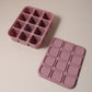 12 Grid Square Ice Cube Tray With Lid Freezer Mold