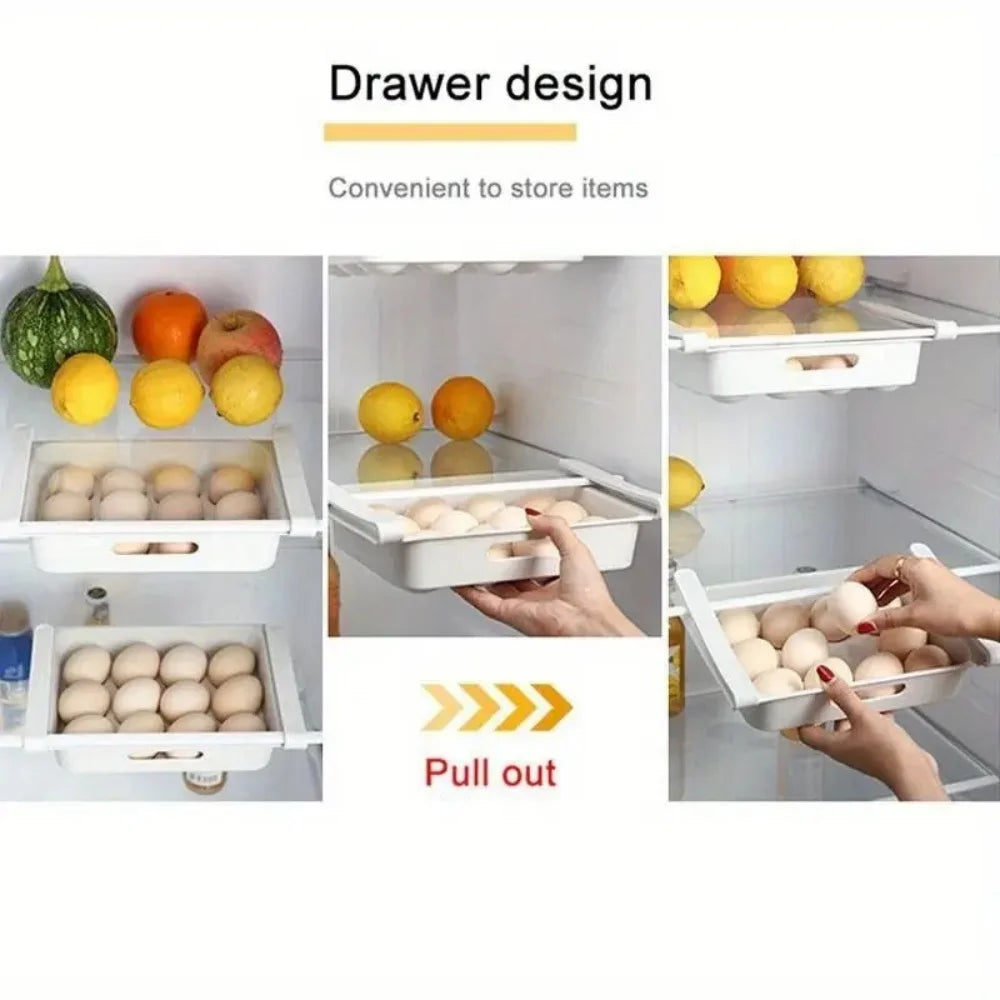 Multi-Functional Stackable Refrigerator Storage Drawers Egg Fruit Organizer