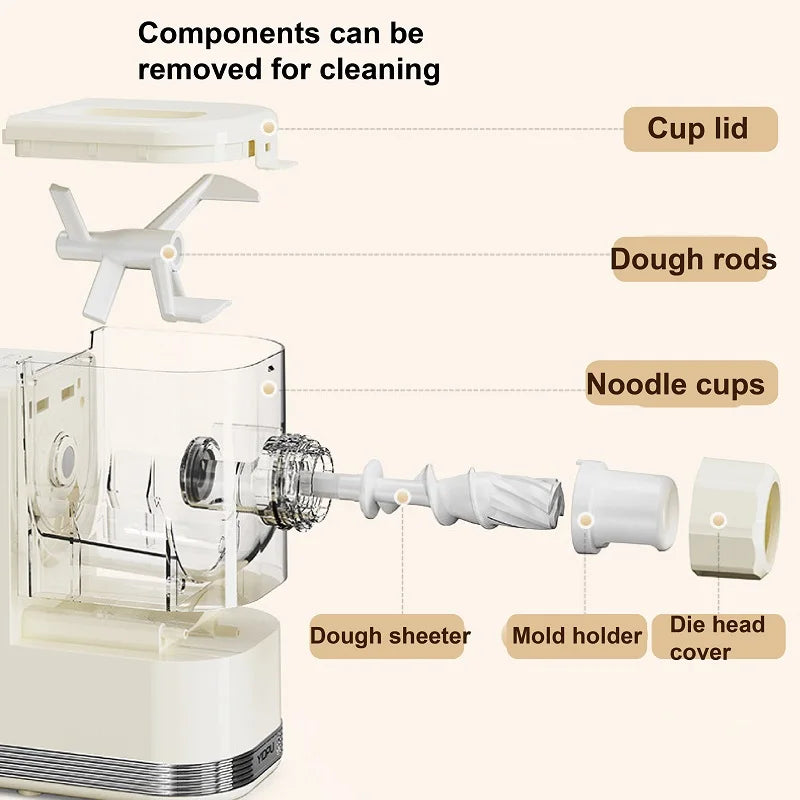 150W Multifunctional Noodle Maker Automatic Electric Noodle Pressing Machine Dumpling Wrapping Machine Kitchen Tools 7 Molds