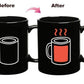 Battery Magic Color Changing Mug Ceramic Positive Energy Coffee Cup