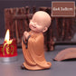 Mini Buddha Statue Tibetan Buddhist Monk Zen Garden Ornament