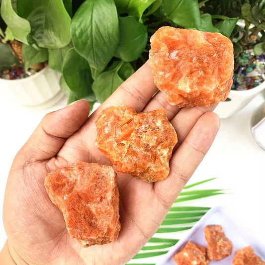 Natural Sunstone Raw Crystal Stone Home Decor Aromatherapy Ornament Healing