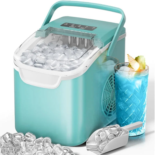 Portable Ice Maker Machine 8 Cubes Self-Cleaning Home Use