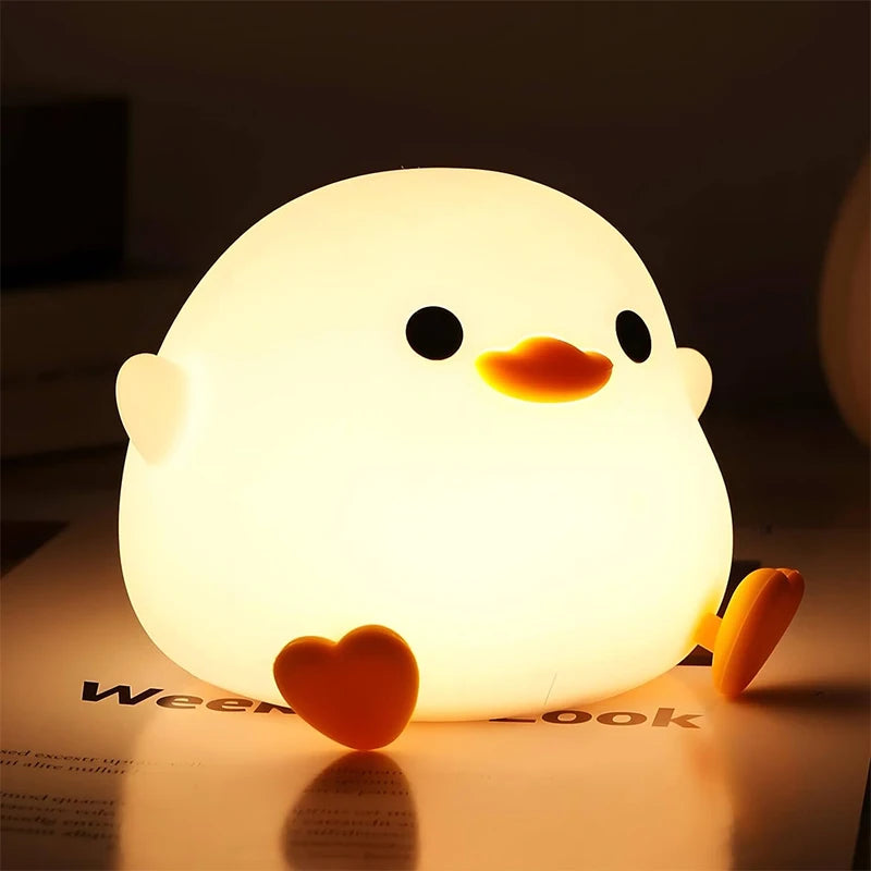 DoDo Duck Night Light Rechargeable Silicone LED Bedside Lamp