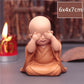 Mini Buddha Statue Tibetan Buddhist Monk Zen Garden Ornament