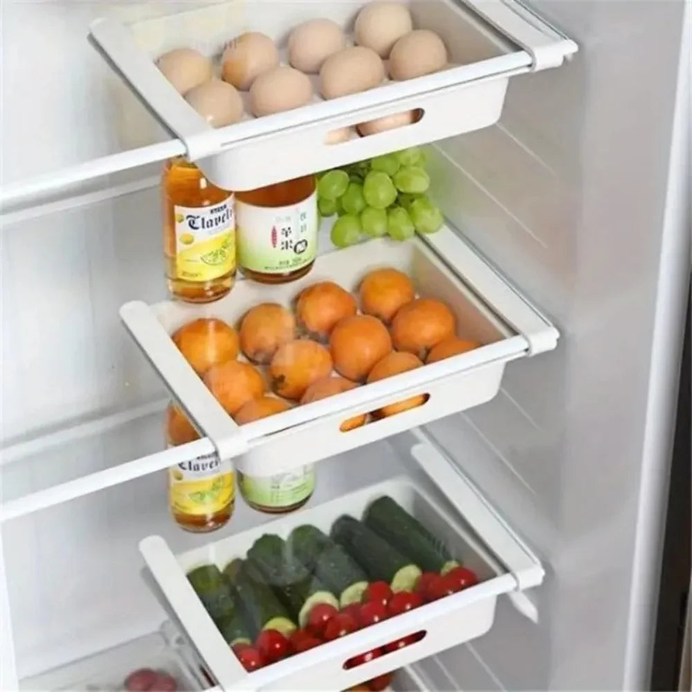 Multi-Functional Stackable Refrigerator Storage Drawers Egg Fruit Organizer