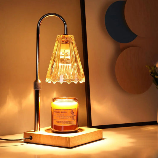Lightess Electric Candle Warmer Lamp Adjustable Timer Dimmer Home Decor