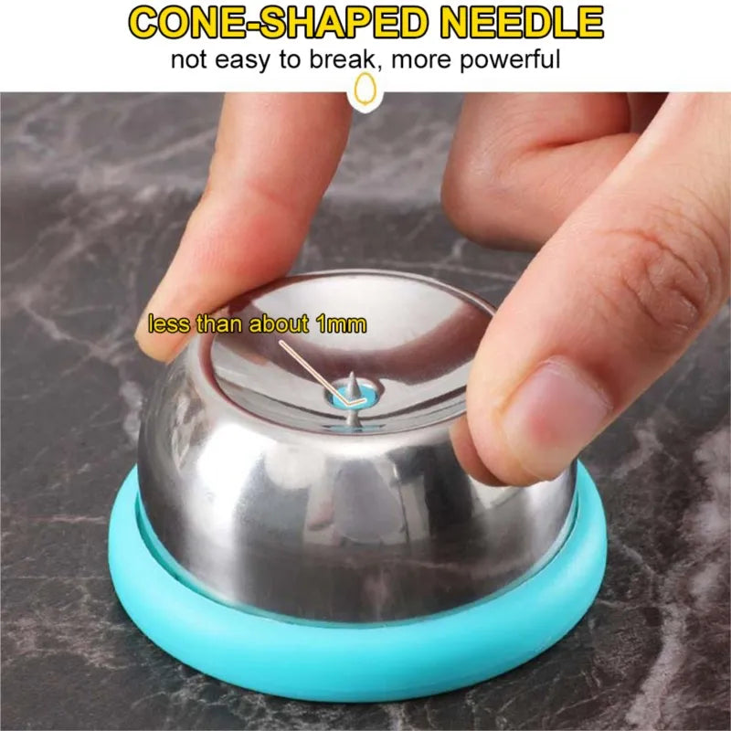 Egg Piercer for Boiled Eggs Hole Puncher Prickers Separator Stainless Steel Needle Egg Separator Piercing Tool Kitchen Gadgets
