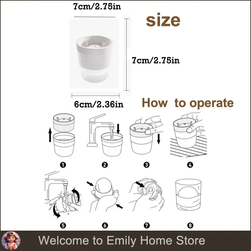 Silicone DIY Homemade Ice Hockey Box Round Creative Large Ice Cube Mold Bar Whiskey Cocktail Drink Summer Freezer Cooling Tool