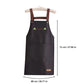 Hello Letter Printed Waterproof Kitchen Apron With Large Storage Pocket