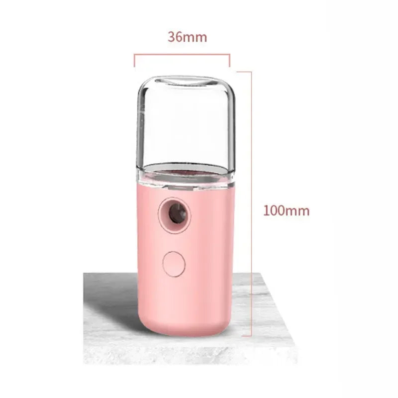 Nano Facial Hydrator Sprayer Mini Rechargeable Face Steamer Beauty Device