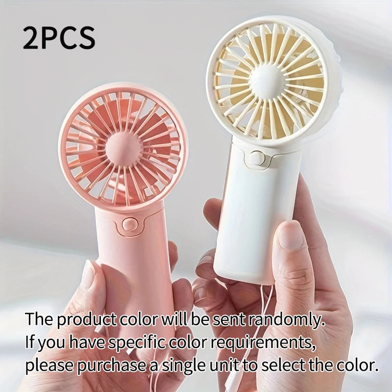 Cute Mini Portable Handheld Fan Lightweight Pocket Size Electric Fan