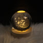 USB Powered 3D Crystal Ball Moon Galaxy LED Night Lamp