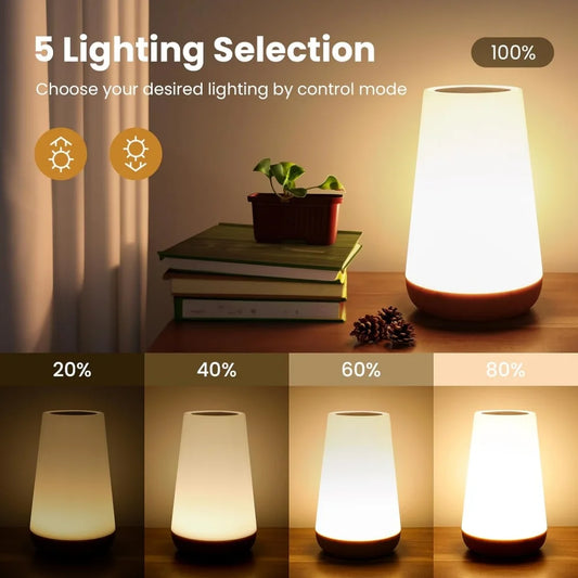 USB Rechargeable Touch Lamp 13 RGB Color Portable Night Light