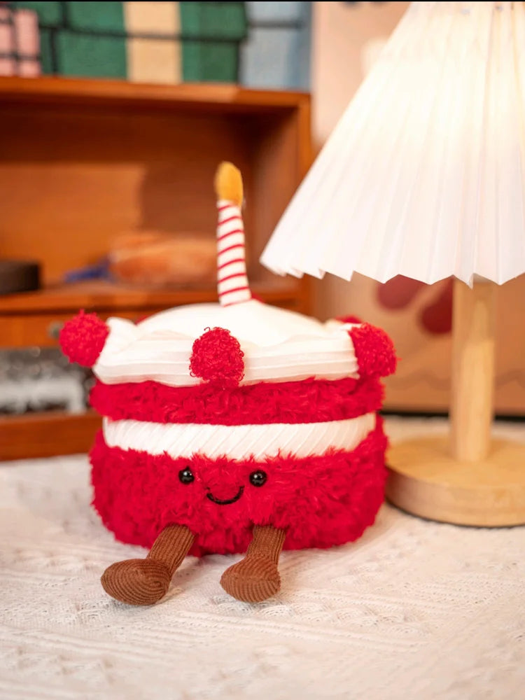 Bakery Plush Cake/Toast/Puff/Napoleon Stuffed Toys Ultra-Soft Kawaii Bread Pastry Gift for Foodies Kids Birthday Children's Day