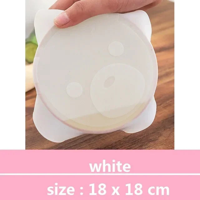 Reusable Silicone Stretch Lids Leak-Proof Covers 3”-12” Containers