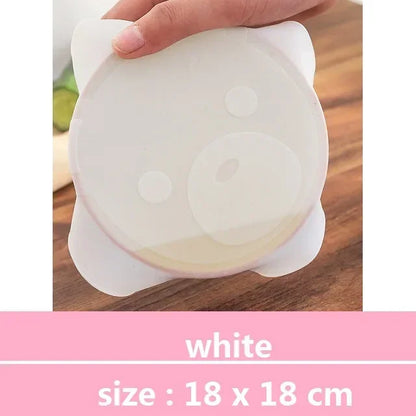 Reusable Silicone Stretch Lids Leak-Proof Covers 3”-12” Containers