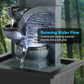 Mini Indoor Fengshui Water Fountain LED Geomantic Tabletop Decor