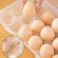 12/18 Grid Transparent Plastic Egg Tray Stackable Storage Box