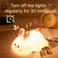 Big Face Rabbit Night Light Cute Silicone Touch Lamp