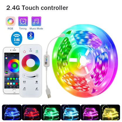 RGB LED Strip Lights APP Control Flexible Room Decoration Tape