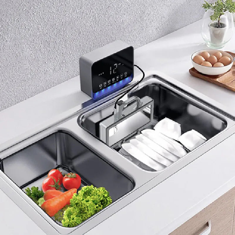 Ultrasonic Dishwasher Household Small Automatic Desktop Dishwasher Sink Installation-free Fruit And Vegetable Cleaning Machine