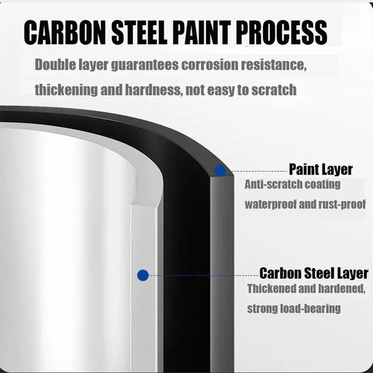 360° Rotation Spice Rack Organizer Carbon Steel Kitchen Storage Tray