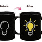 Battery Magic Color Changing Mug Ceramic Positive Energy Coffee Cup