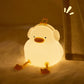 Big Face Rabbit Night Light Cute Silicone Touch Lamp