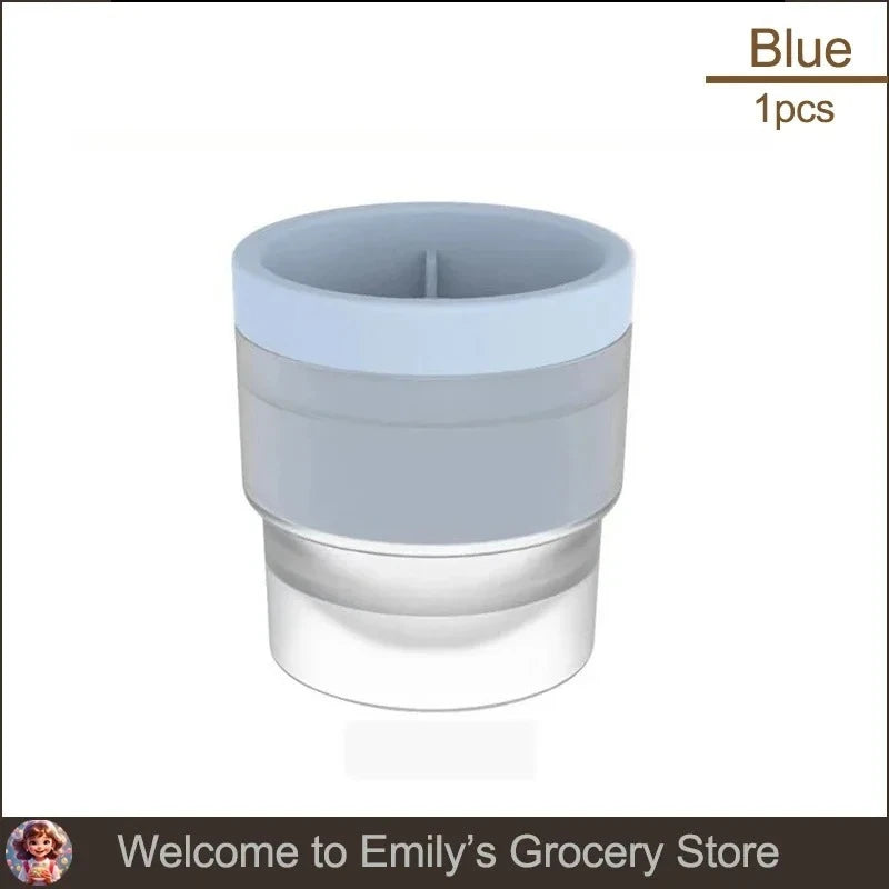 Silicone DIY Homemade Ice Hockey Box Round Creative Large Ice Cube Mold Bar Whiskey Cocktail Drink Summer Freezer Cooling Tool