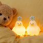 Cute Duck LED Night Light Squishy Silicone Touch Lamp
