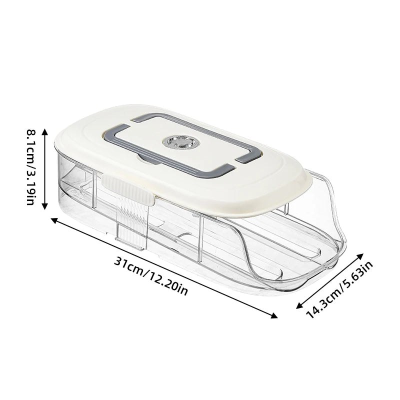 Multi layer combination automatic rolling egg box, refrigerator storage box dedicated side door egg tray,  refrigerator egg rack